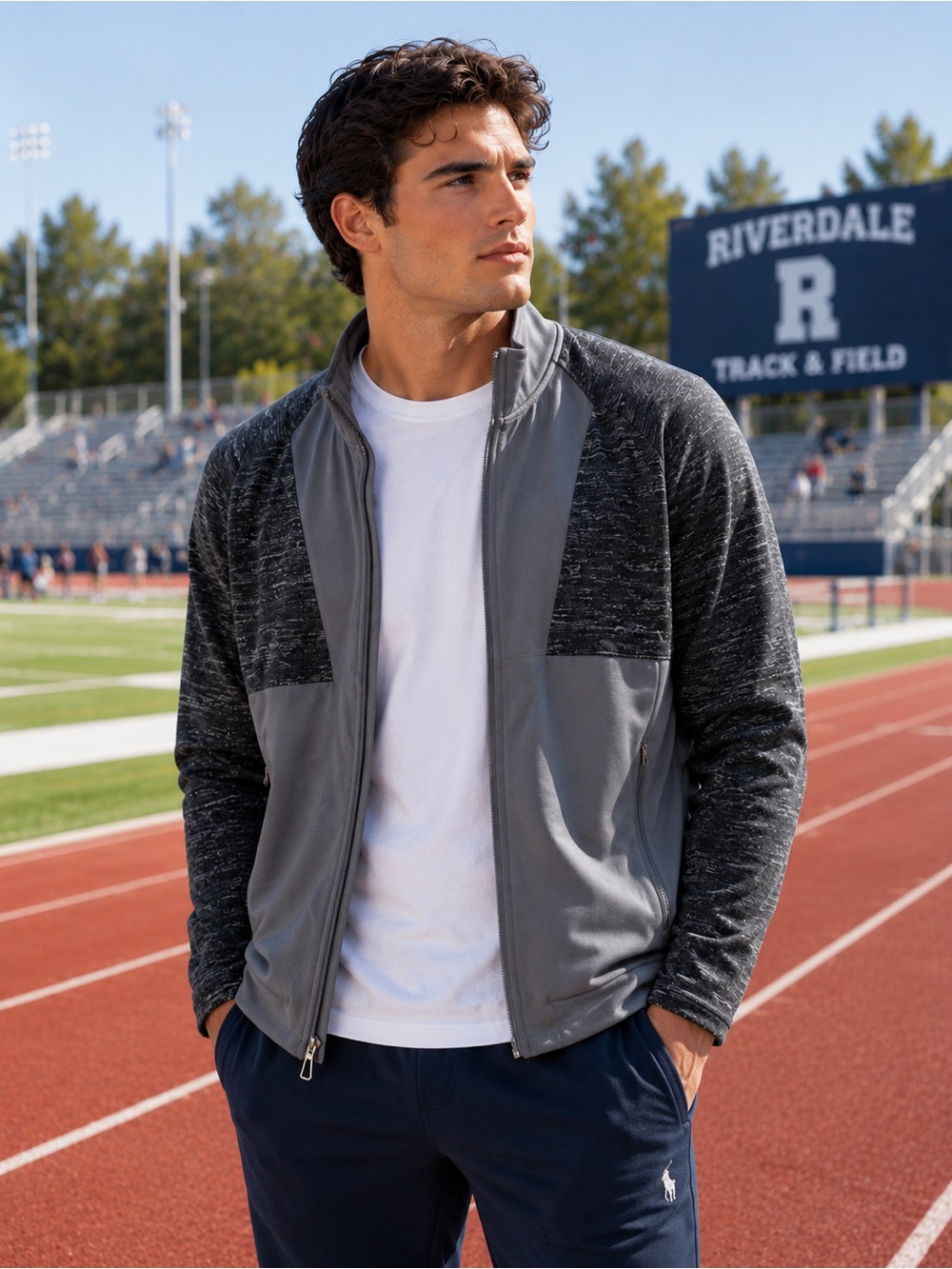 Lululemon Lab Varsa Jacket Graphite/Black Mens L